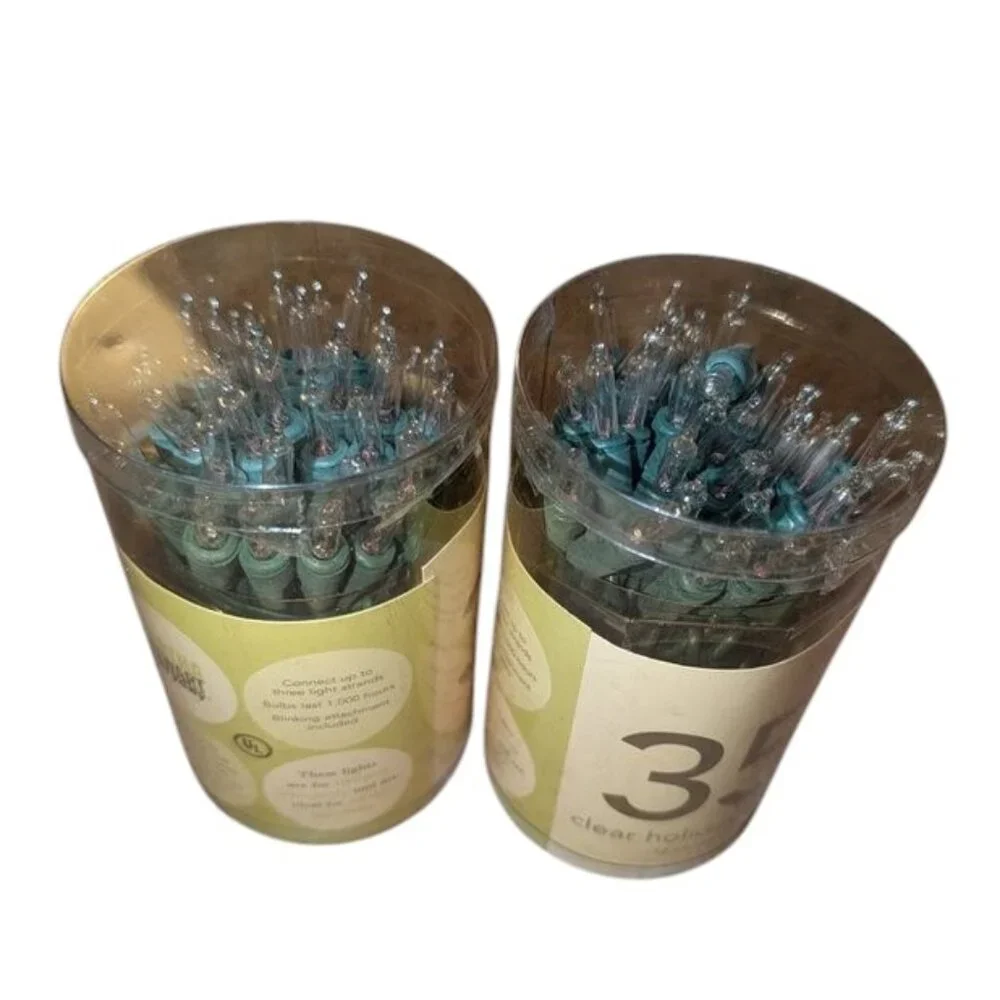 NEW Vintage 2002 Set 2 Martha Stewart Everyday 35 Bulb Clear Incandescent Lights